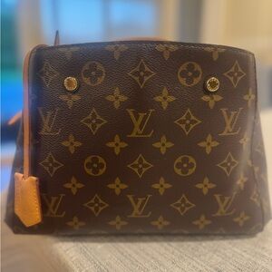 Louis Vuitton Monogram Canvas Cosmetic Pouch in Brown and Tan